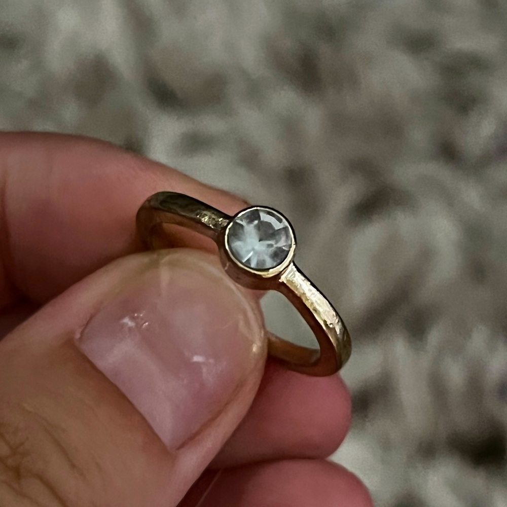 Gold plated ring